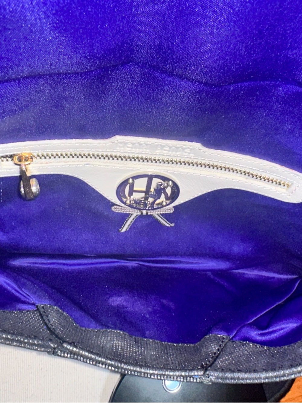 ✨Henri Bendel Metallic Jacquard Envelope Clutch • Satin Lined • Collector Piece - Picture 10 of 16